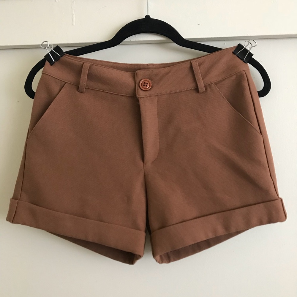 Foreign Exchange Tailored Cuffed Shorts